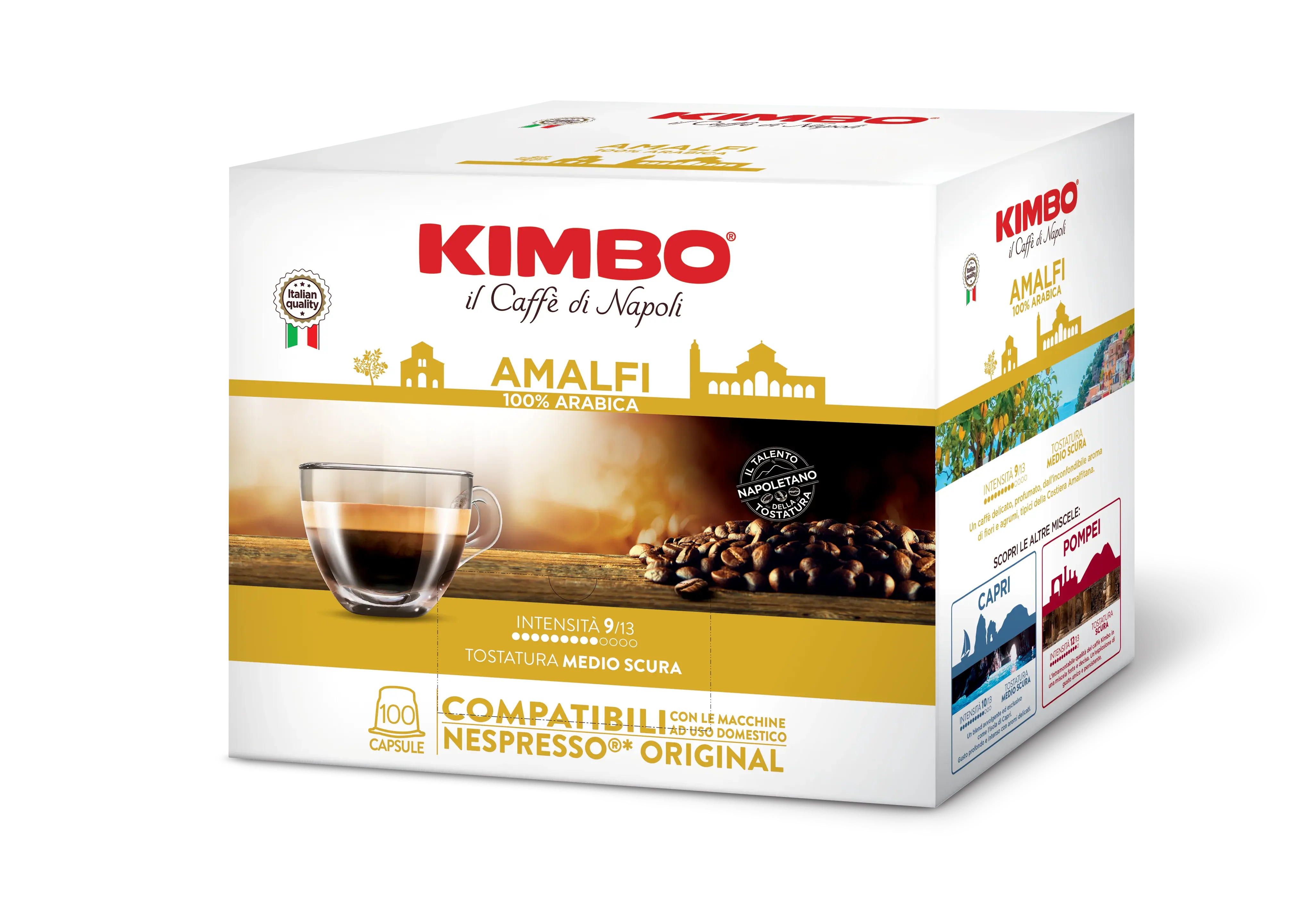 Capsule Kimbo Miscela Amalfi per macchine Nespresso