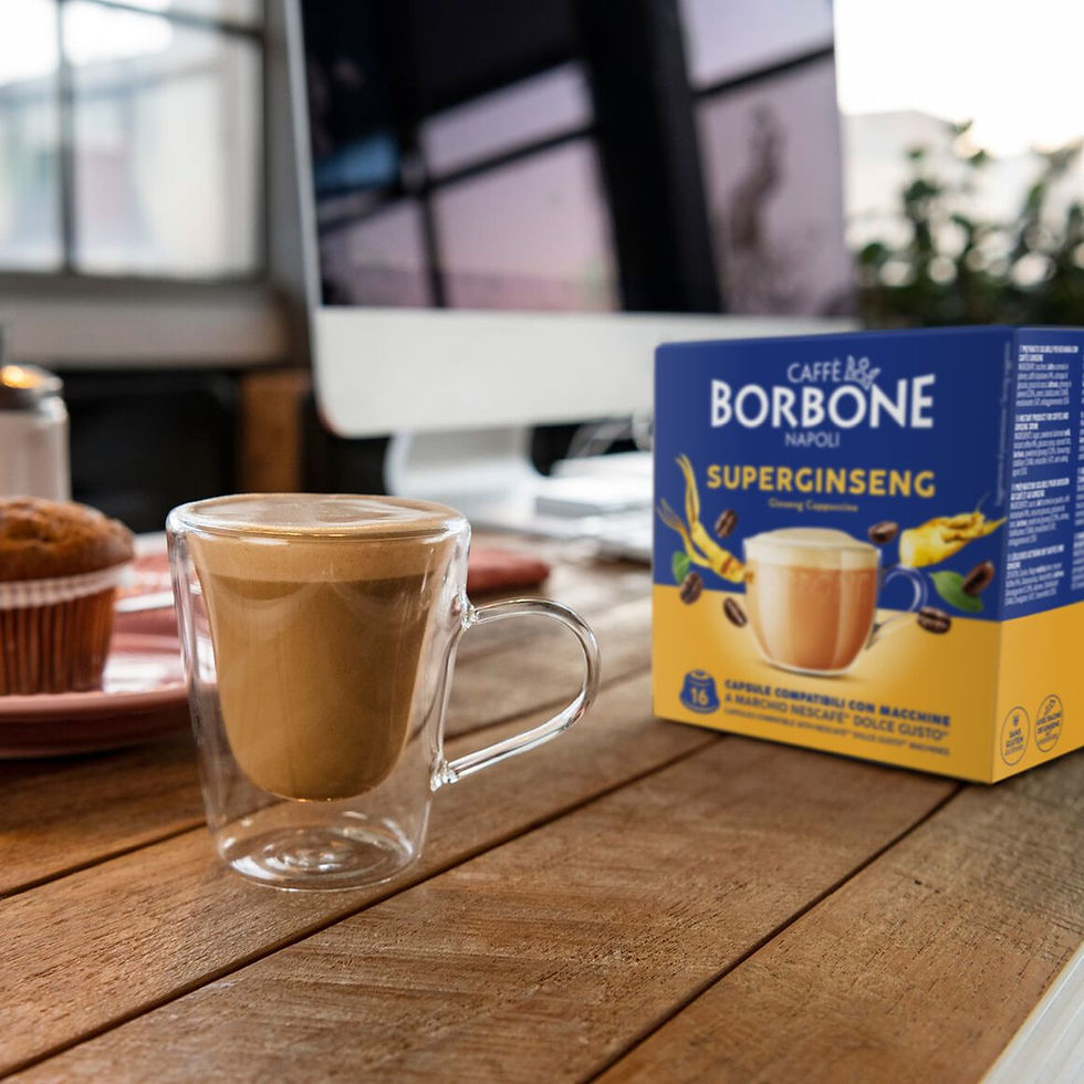 Miniatura: 16 Capsule Superginseng Solubile per caffè al latte e Ginseng Caffè Borbone