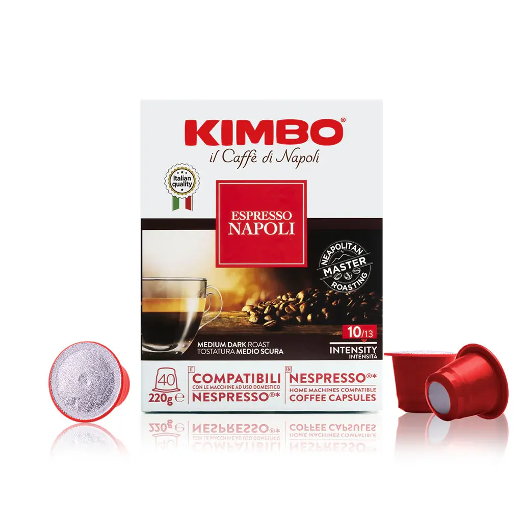 40 capsule Espresso Napoli Caffè Kimbo Compatibili Nespresso®*