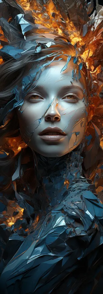 Stunning Model Ice Goddess
