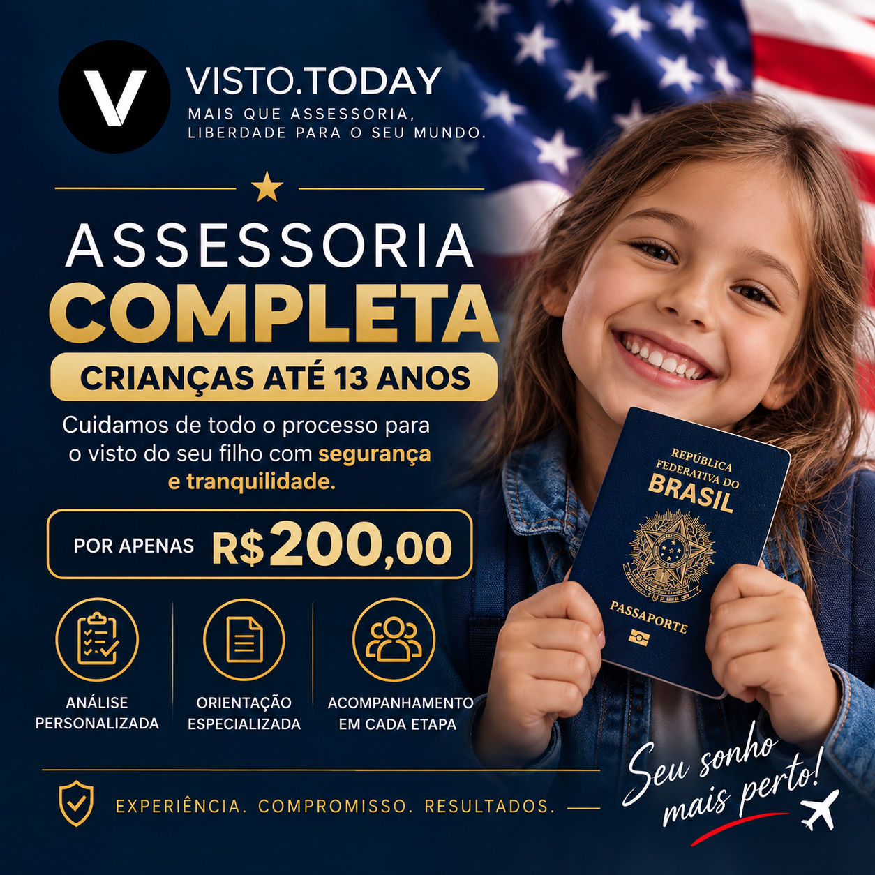 ASSESSORIA COMPLETA PARA CRIANÇA - ATÉ 13 ANOS