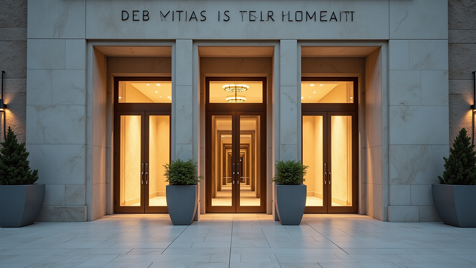 Close-up view of Toledo Museum of Art entrance