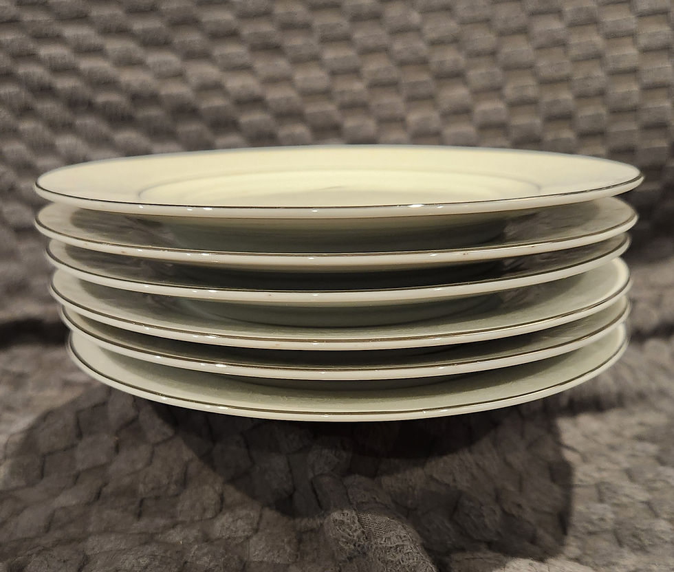 Set of 6 Bread and Butter plates -Crown Victoria Lovelace