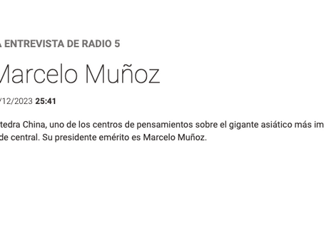 Entrevista de Marcelo Muñoz en Radio 5 RTVE