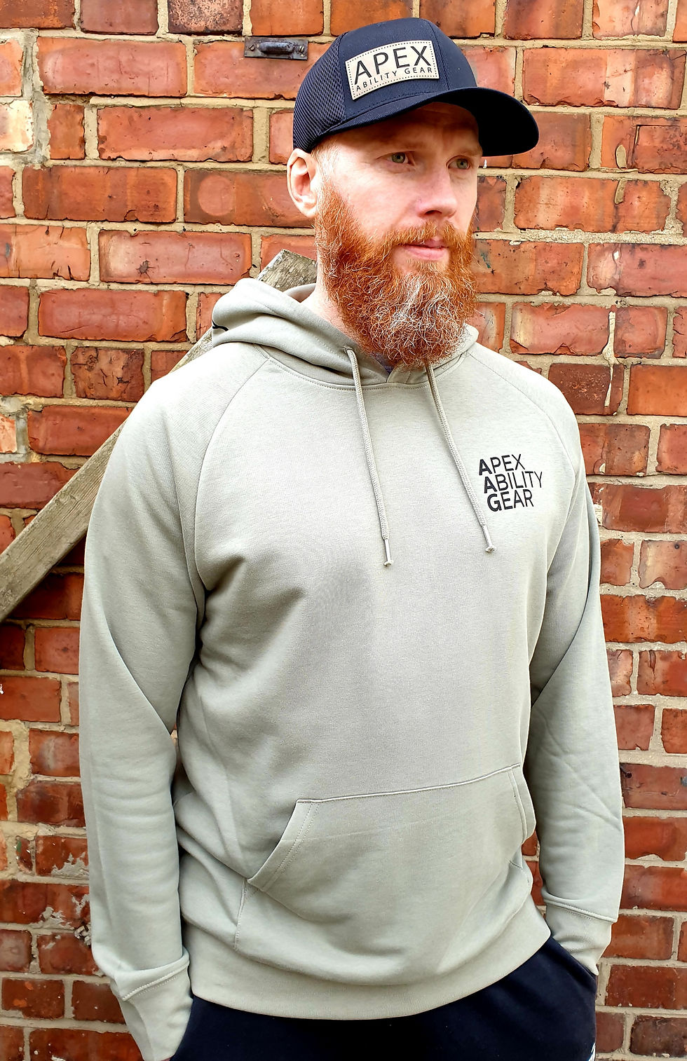Thumbnail: The Andaz Hoodie - Light Khaki & Black