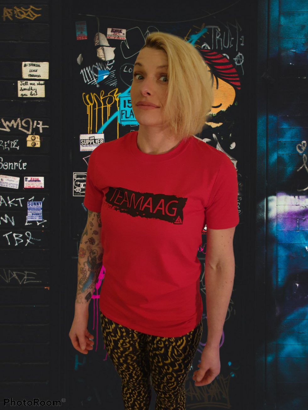 Fyrd Print Tee - Red & Black