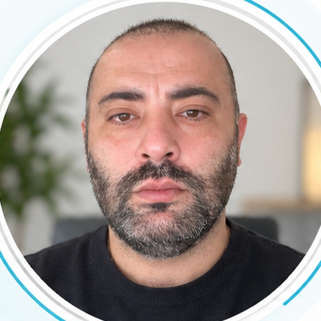 Temporary AI-assisted founder portrait, pending a genuine headshot