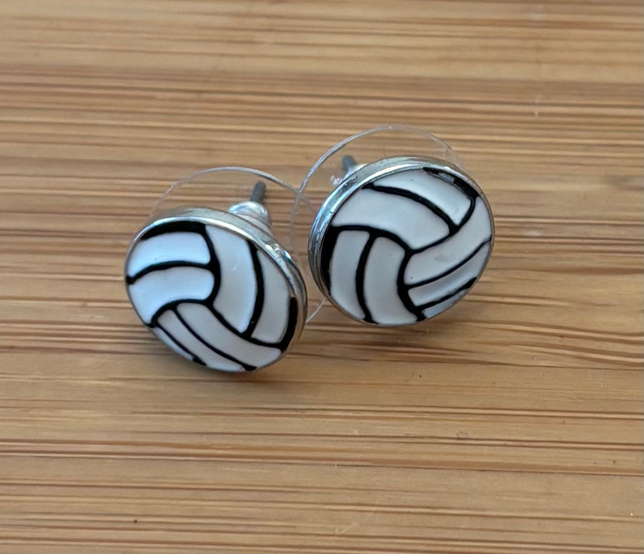 Metal Volleyball - Earrings