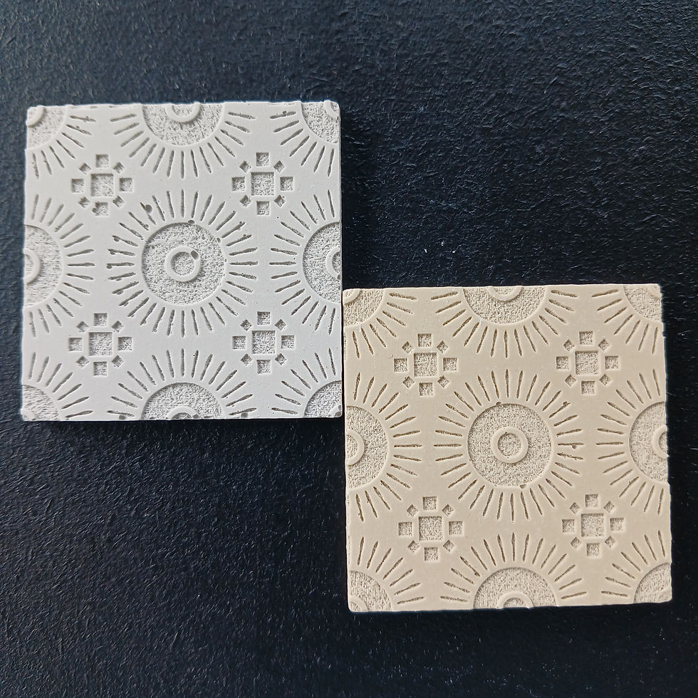 Fynbos 48mm Mosaic Tile - Grey/Tan