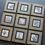 Thumbnail: Set of 9 South African inspired pattern tile mini frames side view