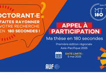 Première édition du concours « Ma thèse en 180 secondes » en Asie-Pacifique