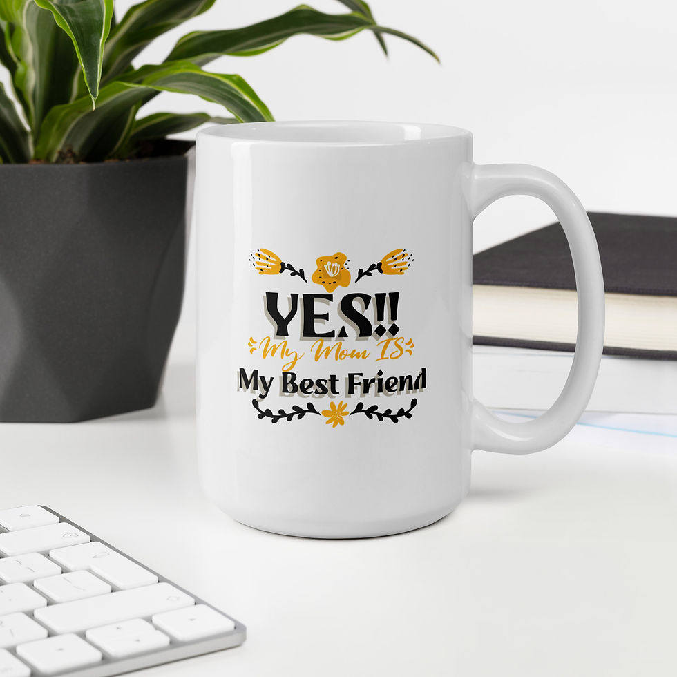 Thumbnail: My Mom IS My Best Friend - White glossy mug