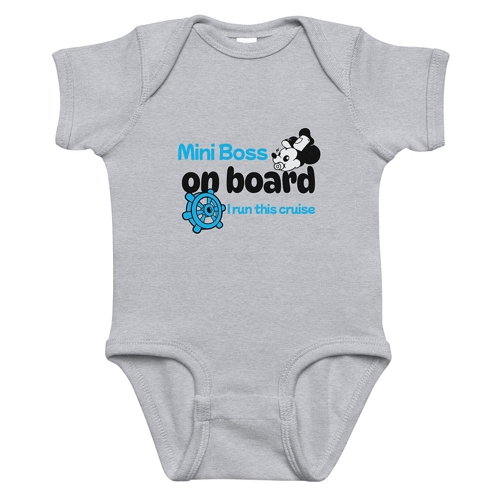 Miniatura: Mini Boss on Board - Blue - Infant bodysuit