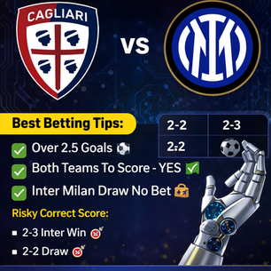 Cagliari vs Inter Prediction, Odds & Betting Tips (Expert AI Analysis)