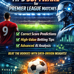 AI football tips software, Premier League predictions, football prediction AI, betting software, correct score prediction, AI betting tools, football tips UK, automated football predictions