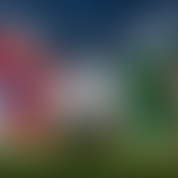AI-generated editorial illustration of a football with Norway and Portugal flags in a floodlit stadium.