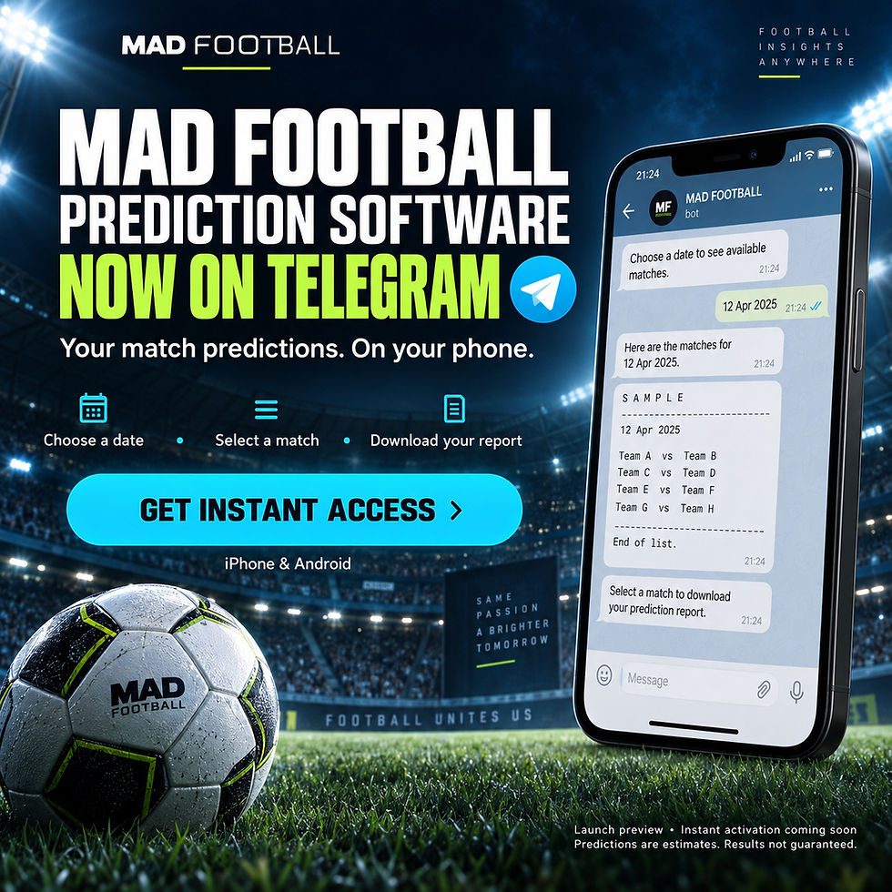 Combo Telegram football top predictions
