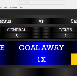 Juventus and Sassuolo