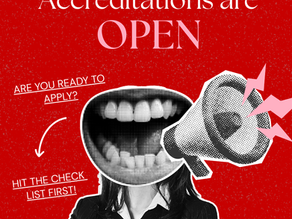 Accreditations are OPEN for 2026! Slide to read ---->