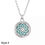 Thumbnail: Mandala Aromatherapy Diffuser Necklace – A silver mandala-patterned diffuser locket designed for essential oils.