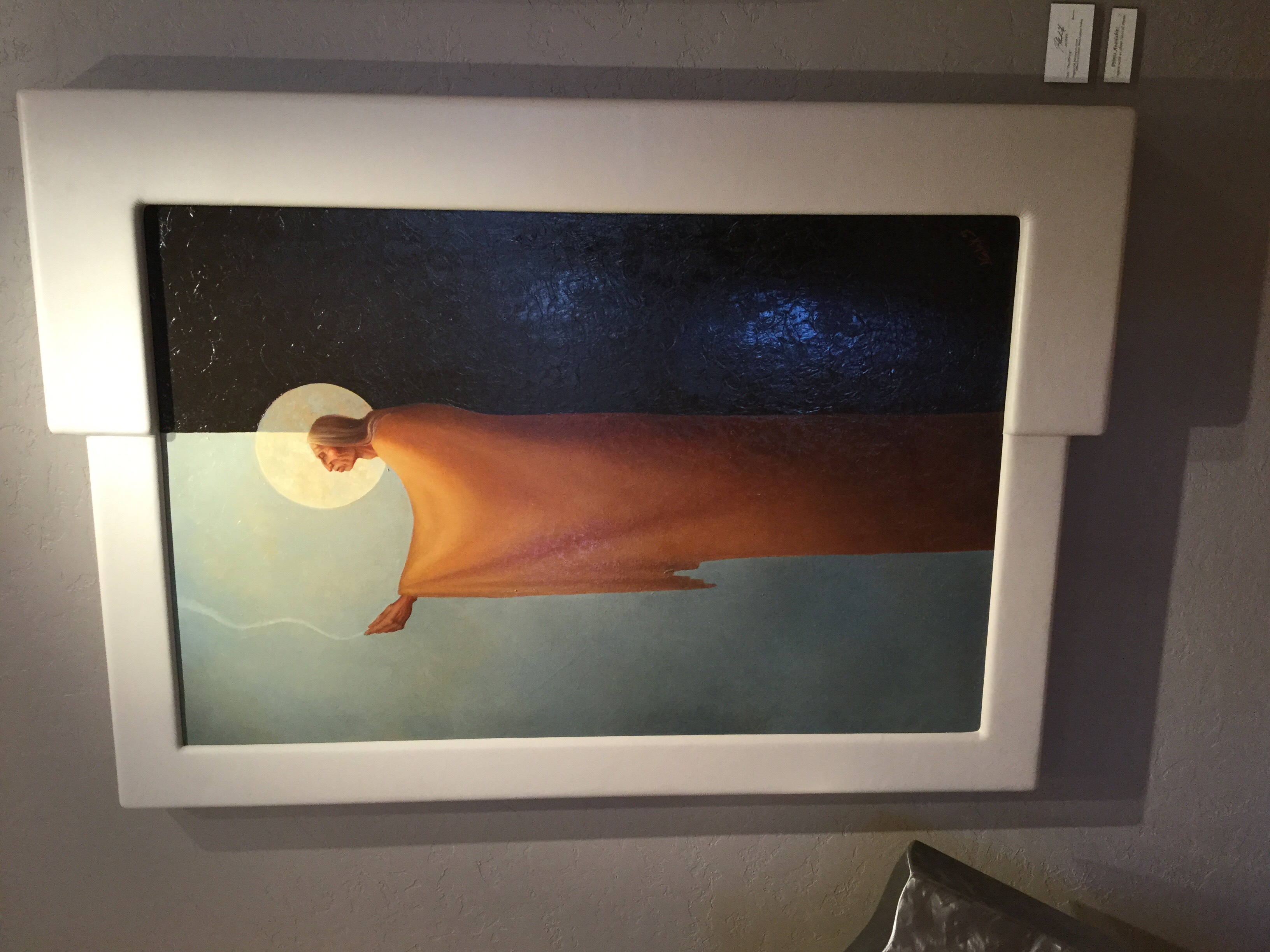 The Offering Framed in Leather