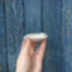 Coupelle en porcelaine blanche au décor bleu. céramique fait main de manière artisanale Made in France