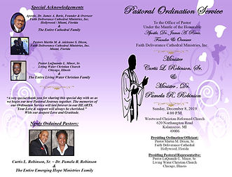 Ordiantion Programs - Front and Back 1