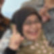 Nurshiham Roslian, an Otti workshop learner, smiling and happy after successfully completed the workshop.