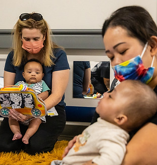 Volunteer baby cuddlers at Silver State Pediatric.jpg