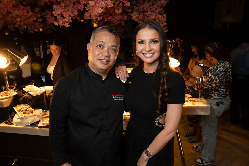 Chef Rodney Ignacio and Gina Paul