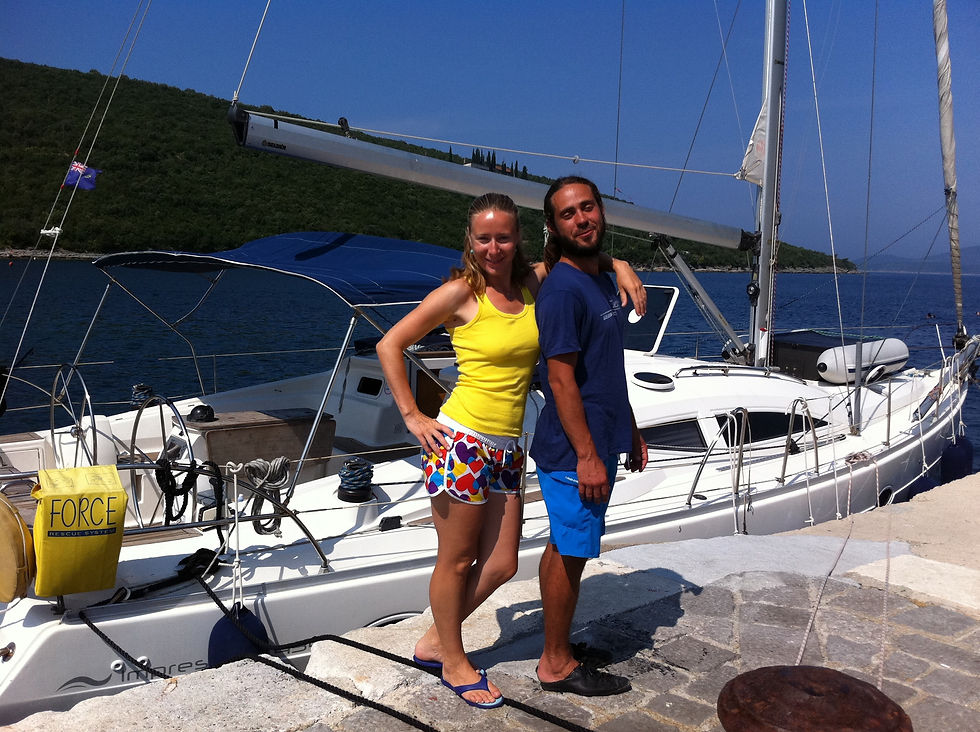 Sister and brother - sailing team