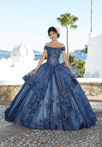 mori lee navy prom dress 21624 Morilee Bridesmaids