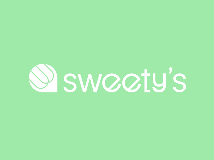 Logo de la marque de pâtisserie Sweety's sur fond vert