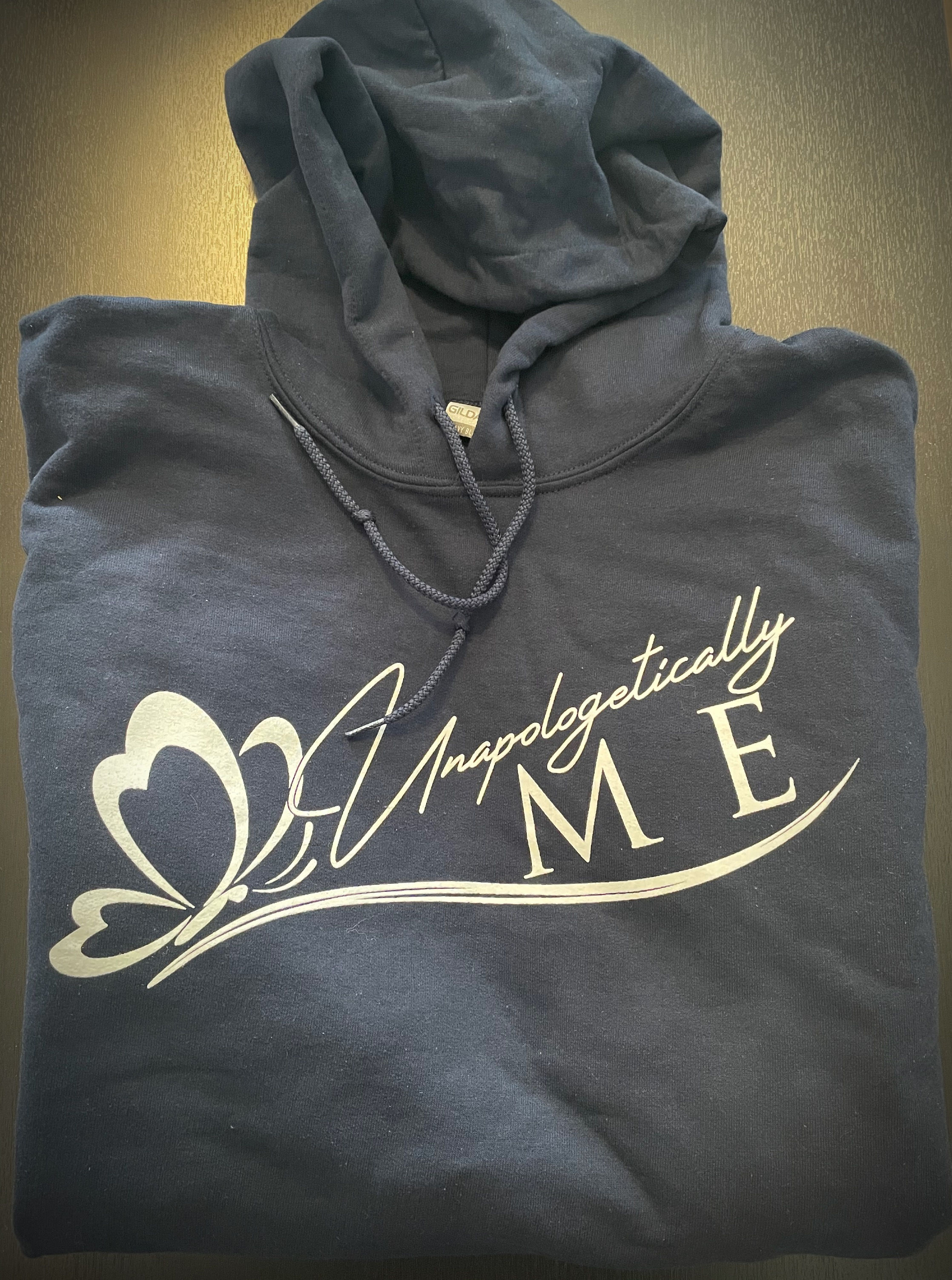 Unapologetically ME Navy Blue Hoodie Sweatshirt