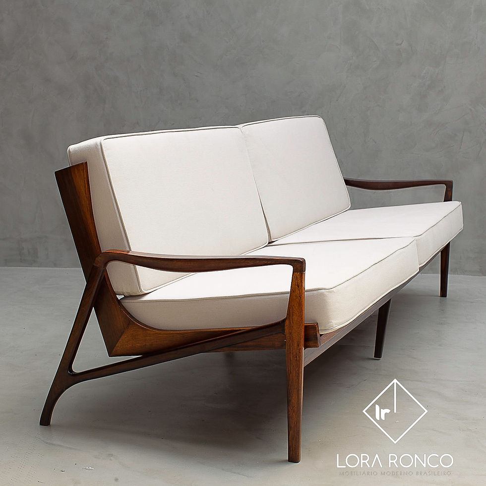 liceu de artes e ofícios, design de móveis, sofá 4 lugares em madeira maciça, jacarandá da bahia