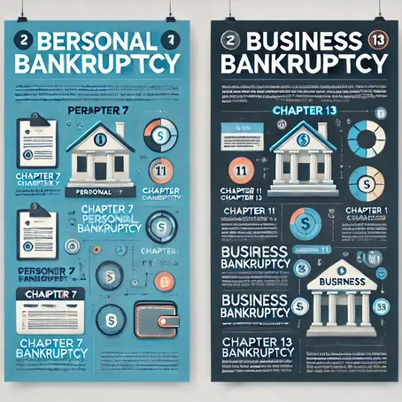 What Is the Difference Between Personal and Business Bankruptcy?