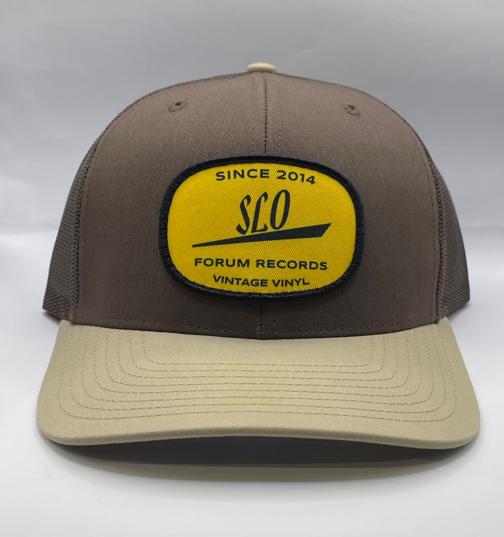 SLO Records Chocolate-Brown/Tan Trucker