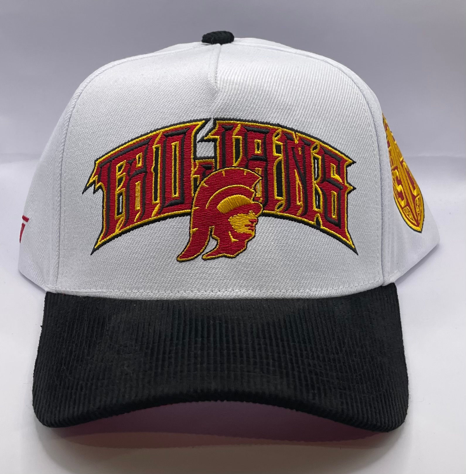 USC Trojans White-Black Corduroy SC Shield Patch WG A-Frame