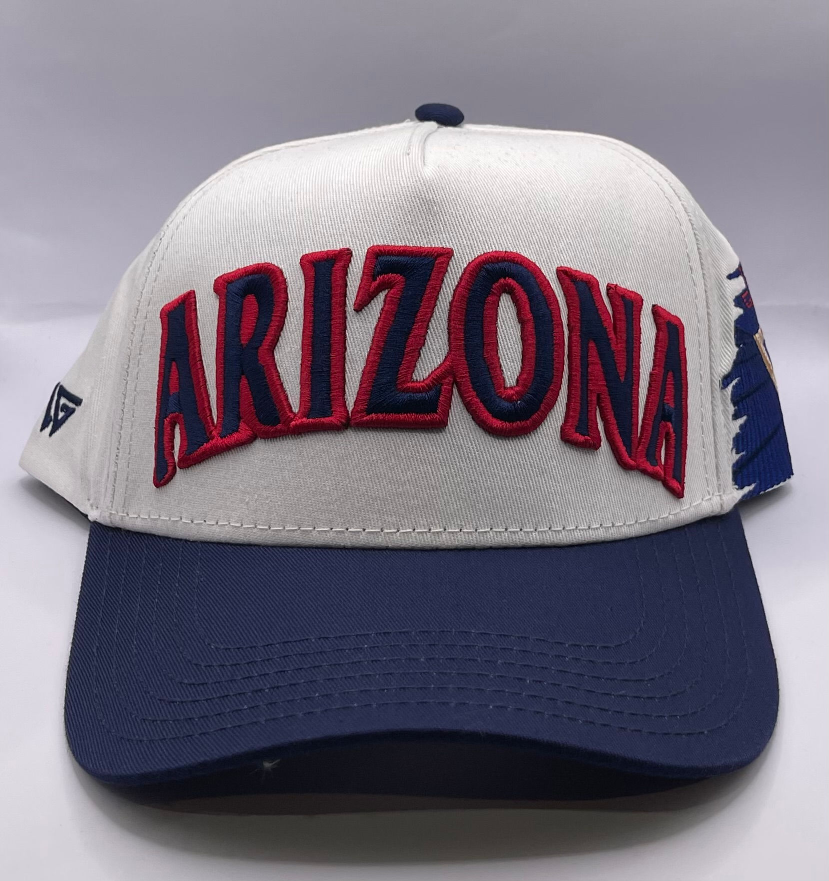 Arizona Wildcats White/Navy-Suede AFrame