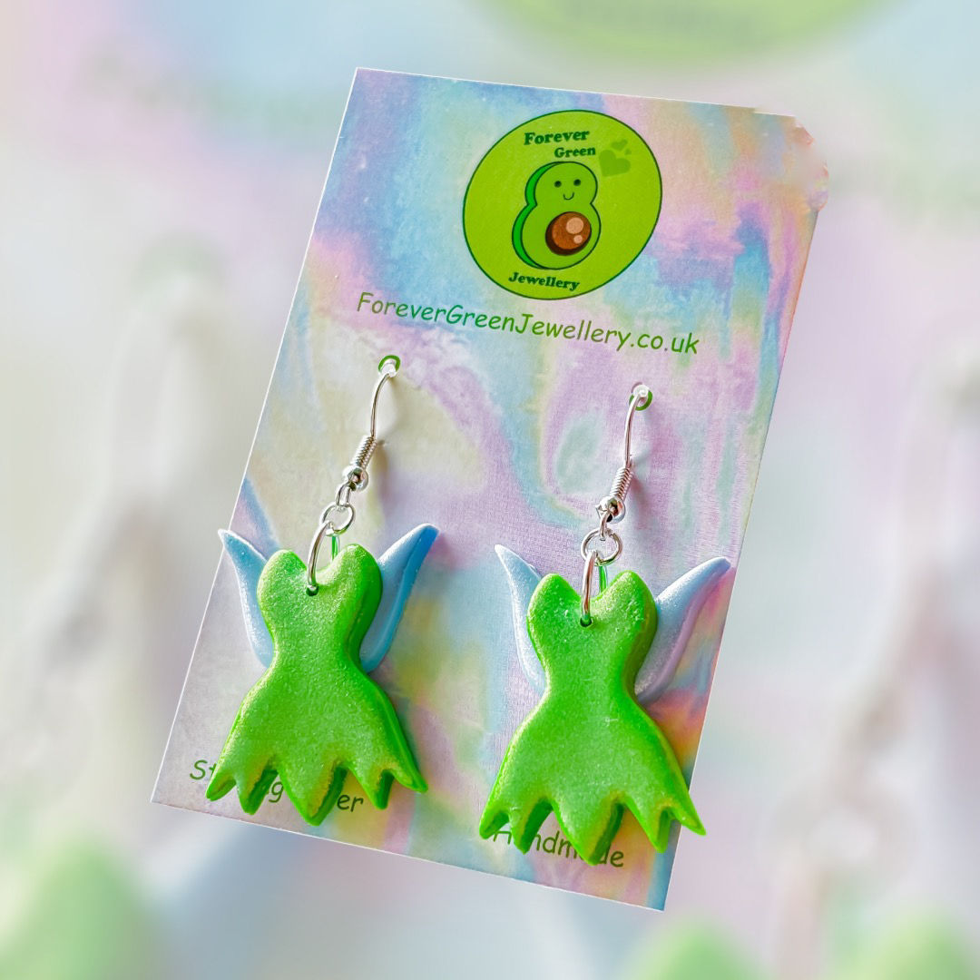 Green Fairy Earrings