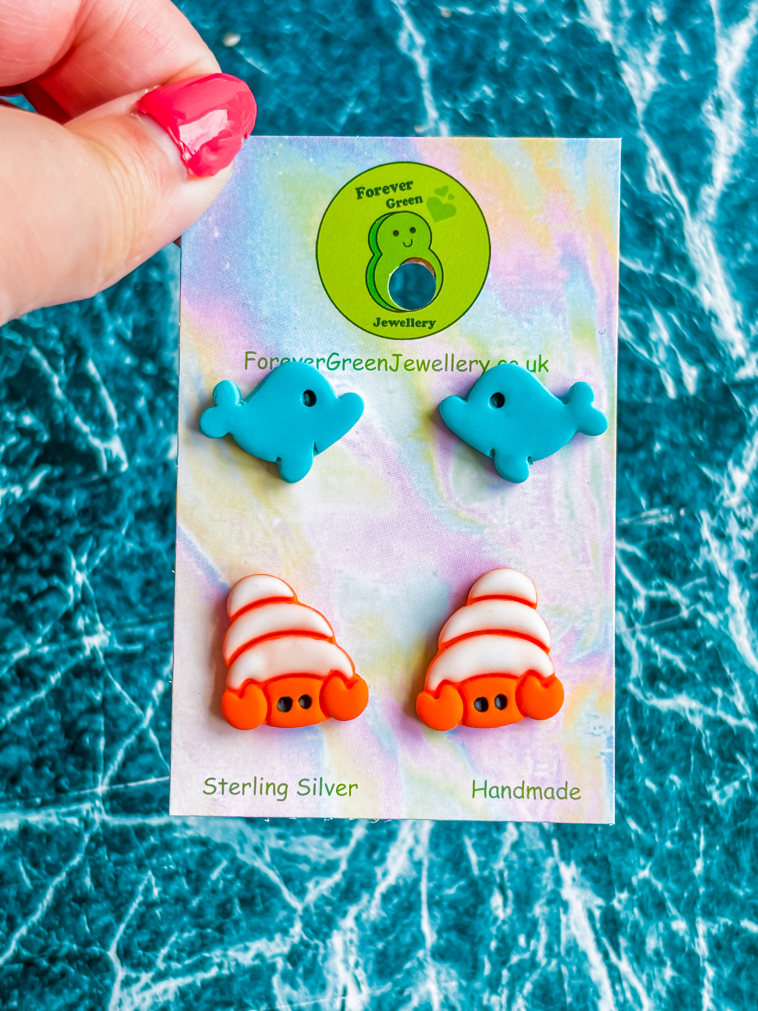Dolphin and Crab Studs