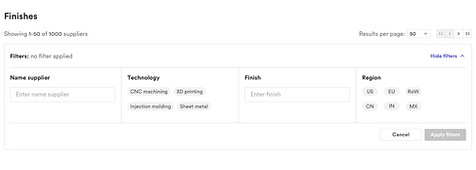 Control over finishes_filters