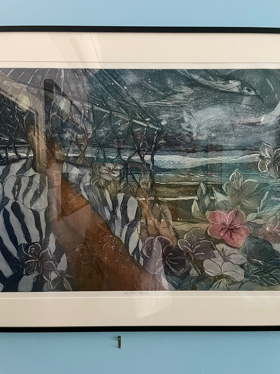 Thumbnail: "Ke Iki Peace" Original Pull Copper Plate Etching