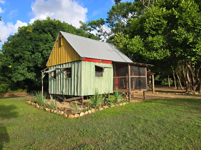 Rustic cottage with screened porch