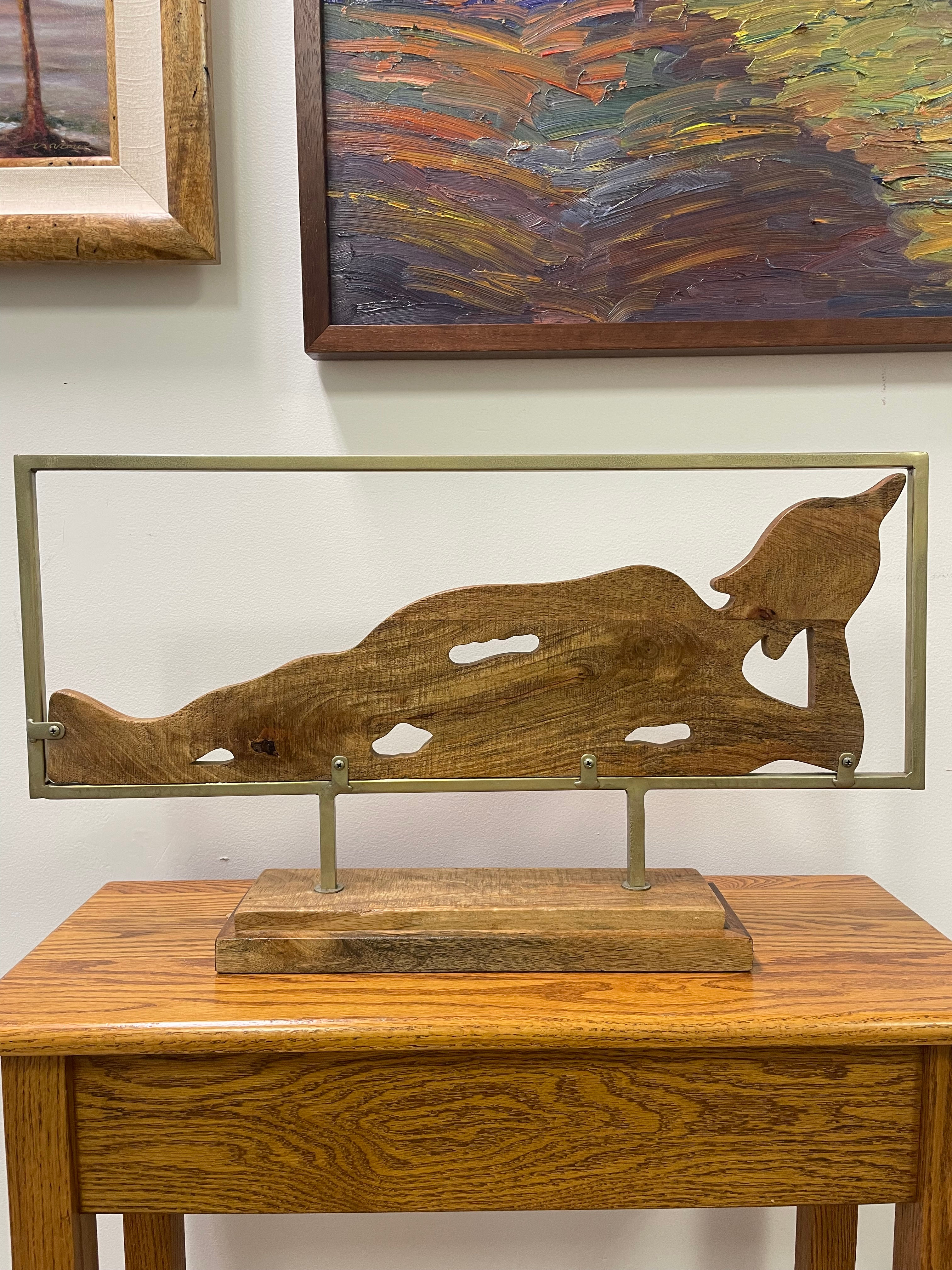 Relax and Recline Mango Wood Figure