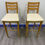 Thumbnail: Danish Blonde Teak Bar Stools