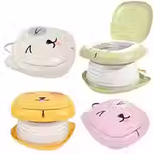 Thumbnail: Portable Kid Boy Girl WC Toilet Seat Pot Kids Folding Toilet Baby Travel Toilet