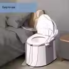 Thumbnail: Elderly Toilet Stool Portable Toilet Squatting Pregnant or Disabled Movable