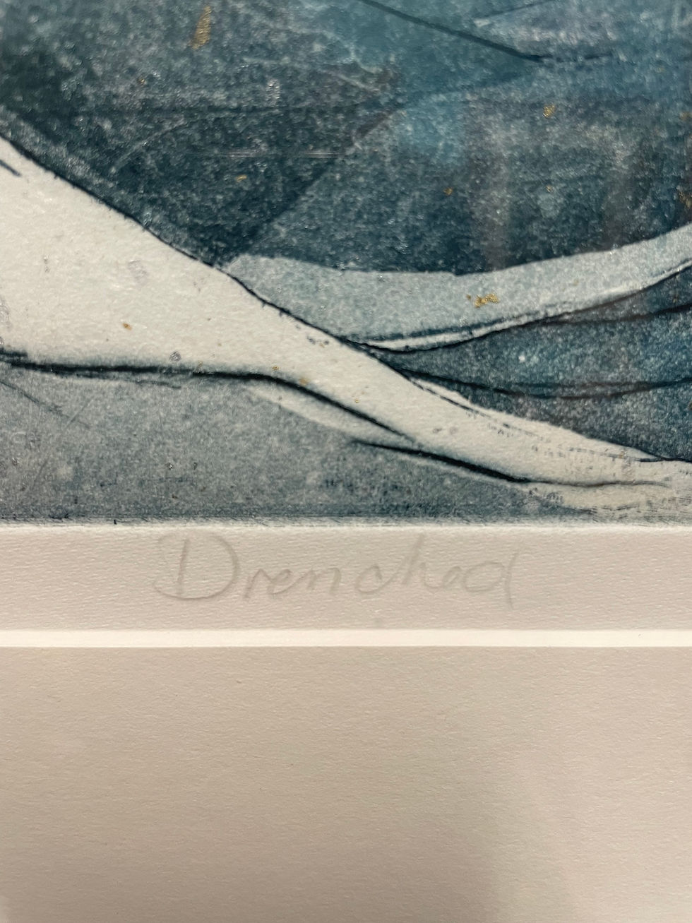 Thumbnail: "Drenched" Original Pull Copper Plate Etching