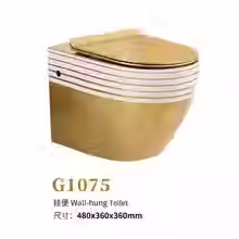 Thumbnail: Bathroom Colorful Wall Hung Ceramic WC Wall Mounted Suspension Toilet F1600-1A